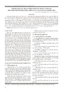 Ảnh hưởng của một số biện pháp kỹ thuật canh tác đến sinh trưởng hai dòng chè CNS-1.41 và CNS-8.31 tại Phú Thọ