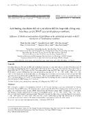 Ảnh hưởng của nhóm thế và vị trí nhóm thế lên hoạt tính chống oxy hóa theo cơ chế HAT của tetrahydroxy-Xanthone