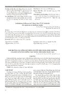 Ảnh hưởng của nồng độ phèn sắt đến khả năng sinh trưởng của một số dòng/giống lúa trong điều kiện nhân tạo