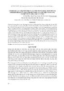 Ảnh hưởng của Protein thô và xơ thô trong khẩu phần đến sự sinh khí Mêtan từ chất thải hỗn hợp của lợn thịt nuôi công nghiệp trong điều kiện In Vitro