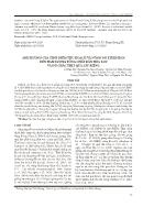 Ảnh hưởng của thời điểm thu hoạch và nồng độ ethephon đến hàm lượng tổng chất rắn hòa tan và độ chắc thịt quả sầu riêng