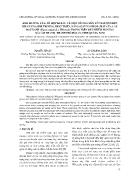 Ảnh hưởng của tổ hợp KClO3 và một số nguyên tố vi lượng đến khả năng sinh trưởng, phát triển, năng suất và phẩm chất của cây đậu xanh (vigna radiata (L) wilczeck) trồng trên đất nhiễm mặn tại xã Cẩm Thanh, thành phố Hội An, tỉnh Quảng Nam