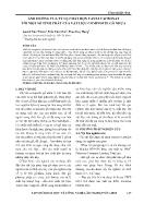 Ảnh hưởng của tỷ lệ chất độn Canxi Cacbonat tới một số tính chất của vật liệu composite gỗ nhựa