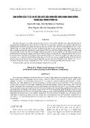 Ảnh hưởng của tỷ lệ C:N và tần suất đảo trộn đến hàm lượng dinh dưỡng trong quá trình ủ phân gà