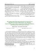 Ảnh hưởng giống bông mang gen BT đến sự sống sót của sâu xanh helicoverpa armigera