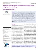 Ảnh hưởng vốn xã hội đến khả năng tiếp cận thị trường của hộ trồng cà phê tỉnh Lâm Đồng