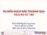 Bài giảng Tai biến mạch não thoáng qua thái độ xử trí