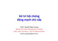 Bài giảng Xử  trí hội chứng động mạch chủ cấp - Nguyễn Ngọc Quang