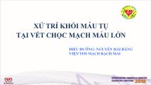 Bài giảng Xử trí khối máu tụ tại vết chọc mạch máu lớn