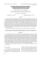Biến động theo mùa chất lượng môi trường đất tại rừng tràm Mỹ Phước, tỉnh Sóc Trăng