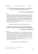 Các nhân tố ảnh hưởng đến nguồn nhân lực nông nghiệp ứng dụng công nghệ cao tỉnh Thái Nguyên