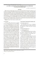Các yếu tố ảnh hưởng đến sinh kế nông hộ sản xuất lúa ở An Giang và Đồng Tháp