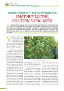 Chương trình KHCN phục vụ xây dựng NTM: Phát huy lợi thế của từng vùng, miền