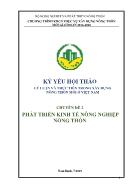 Chuyên đề Phát triển kinh tế nông nghiệp nông thôn - Năm 2016-2020