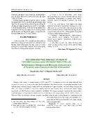 Đặc điểm hình thái, sinh học và phân tử của nấm Fusarium Solani gây bệnh thối cổ rễ lạc