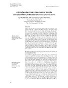 Đặc điểm hình thái và đa dạng di truyền của các giống cây Ba kích