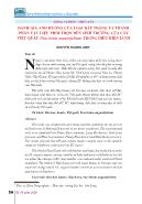 Đánh giá ảnh hưởng của loại đất trồng và thành phần vật liệu phối trộn đến sinh trưởng của cây việt quất trong điều kiện lưới