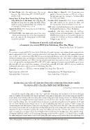 Đánh giá các yếu tố ảnh hưởng đến sinh trưởng phát triển và năng suất của lúa trên đất nhiễm mặn