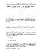 Đánh giá cảnh quan phục vụ sản xuất nông nghiệp ở các huyện đồng bằng ven biển tỉnh Thanh Hóa