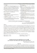 Đánh giá đa dạng di truyền của các cá thể quýt đường trà vinh tuyển chọn bằng chỉ thị SSR