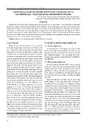 Đánh giá đa dạng di truyền nguồn gen cây mãng cầu ta tại tỉnh Bà Rịa - Vũng Tàu bằng chỉ thị phân tử Rapd