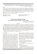 Đánh giá đặc điểm thực vật học của cây bạch truật sapa phục vụ chọn giống