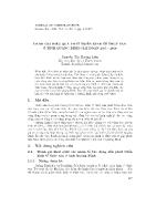 Đánh giá hiệu quả phát triển kinh tế thủy sản ở tỉnh Quảng Bình giai đoạn 2005 - 2010