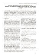 Đánh giá hiệu quả tài chính các mô hình canh tác trong tái cơ cấu nông nghiệp tại huyện Thạnh Phú, tỉnh Bến Tre