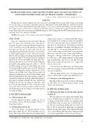 Đánh giá khả năng sinh trưởng và hiệu quả của một số giống cỏ cho chăn nuôi bò sinh sản tại Thạch Thành - Thanh Hóa