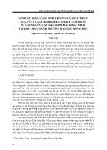 Đánh giá khả năng sinh trưởng và phát triển của cây lá gai boehmeria nivea L gaudich) từ các nguồn vật liệu khởi đầu khác nhau tại khu thực hành trường Đại học Hồng Đức