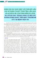 Đánh giá sự khác biệt về phân bố liều khi sử dụng thuật toán tính liều aaa và acuros xb của phần mềm eclipse so với đo đạc trong vùng có mật độ không đồng nhất trên máy Truebeam STX tại bệnh viện 108