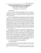 Đánh giá sự sinh trưởng của tảo lam spirulina platensis nuôi trồng trong môi trường nước khoáng Kim Bôi, Hòa Bình