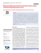 Đánh giá tính bền vững sinh kế của nông dân trồng lúa vùng lũ thượng lưu đồng bằng sông Cửu Long