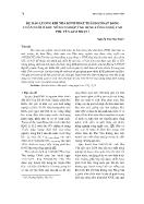Dự báo lượng khí nhà kính phát thải do hoạt động chăn nuôi ở khu nông nghiệp ứng dụng công nghệ cao Phú Yên giai đoạn 1