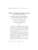 Effect of seeding methods on rice yield in Mekong delta