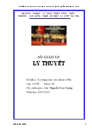 Giáo án Kỹ năng làm việc nhóm - Nguyễn Cao Cường