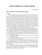 Giáo trình Công nghệ xử lý hạt giống - Phần 1: Kỹ thuật sản xuất chất bao phủ