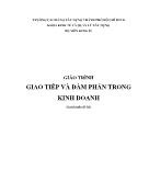 Giáo trình Giao tiếp và đàm phán trong kinh doanh (Phần 1)