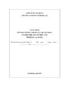 Giáo trình Mô đun Bảo vệ thực vật - Bệnh cây chuyên khoa - Trình độ Cao đẳng