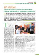 Hà Giang kinh nghiệm triển khai các tiêu chí nông thôn mới cấp thôn, bản, ấp thuốc xã khó khăn khu vực biên giới