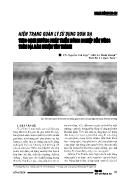 Hiện trạng quản lý sử dụng rơm rạ theo định hướng phát triển nông nghiệp bền vững trên địa bàn huyện Yên Thành