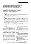 Hiệu quả, tính an toàn của nội soi mật tụy ngược dòng điều trị sỏi ống mật chủ ở người cao tuổi tại bệnh viện Quân y 103