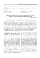 Hoạt tính kháng khuẩn của cao chiết chùm ngây kháng vi khuẩn vibrio spp gây bệnh trên tôm thẻ chân trắng trong điều kiện in vitro