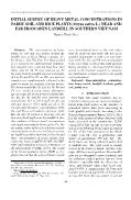 Initial survey of heavy metal concentrations in paddy soil and rice plants (oryza sativa L) near and far from open landfill in southern Viet Nam