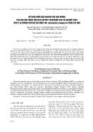Kết quả bước đầu nghiên cứu ảnh hưởng của hai loại thuốc hóa học dupont prevathon 5sc và radiant 60sc đến tỉ lệ phòng trừ sâu keo mùa thu (spodoptera frugiperda) trên cây ngô