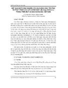 Kết quả bước đầu nghiên cứu khả năng sinh trưởng và phát triển của cây chùm ngây (moringa oleifera L) trồng trên một số đảo Đông Bắc Việt Nam