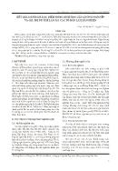 Kết quả đánh giá đặc điểm nông sinh học của 6 dòng ngô nếp và giá trị ưu thế lai của các tổ hợp lai luân phiên