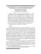Kết quả điều tra các loài chim bị săn bắt, buôn bán trên địa bàn huyện Tĩnh Gia, tỉnh Thanh Hóa