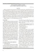 Kết quả khảo nghiệm sản xuất một số giống nghệ vàng triển vọng