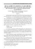 Kết quả nghiên cứu ảnh hưởng của chất điều hõa sinh trưởng kích phát tố cho hoa trái thiên nông đến năng suất, chất lượng hạt giống ba kích tại Thanh Hóa